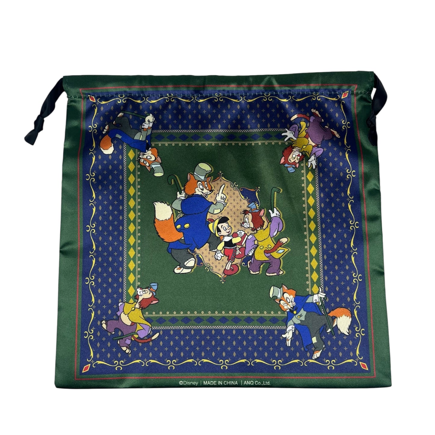 サテン巾着　ピノキオ　ファウルフェロー　ギデオン