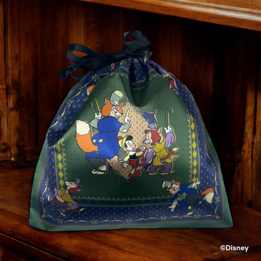 サテン巾着　ピノキオ　ファウルフェロー　ギデオン