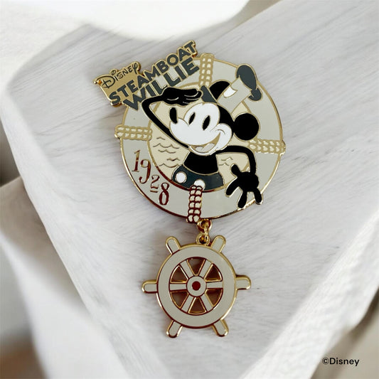 コレクションピンバッジ　蒸気船ウィリー