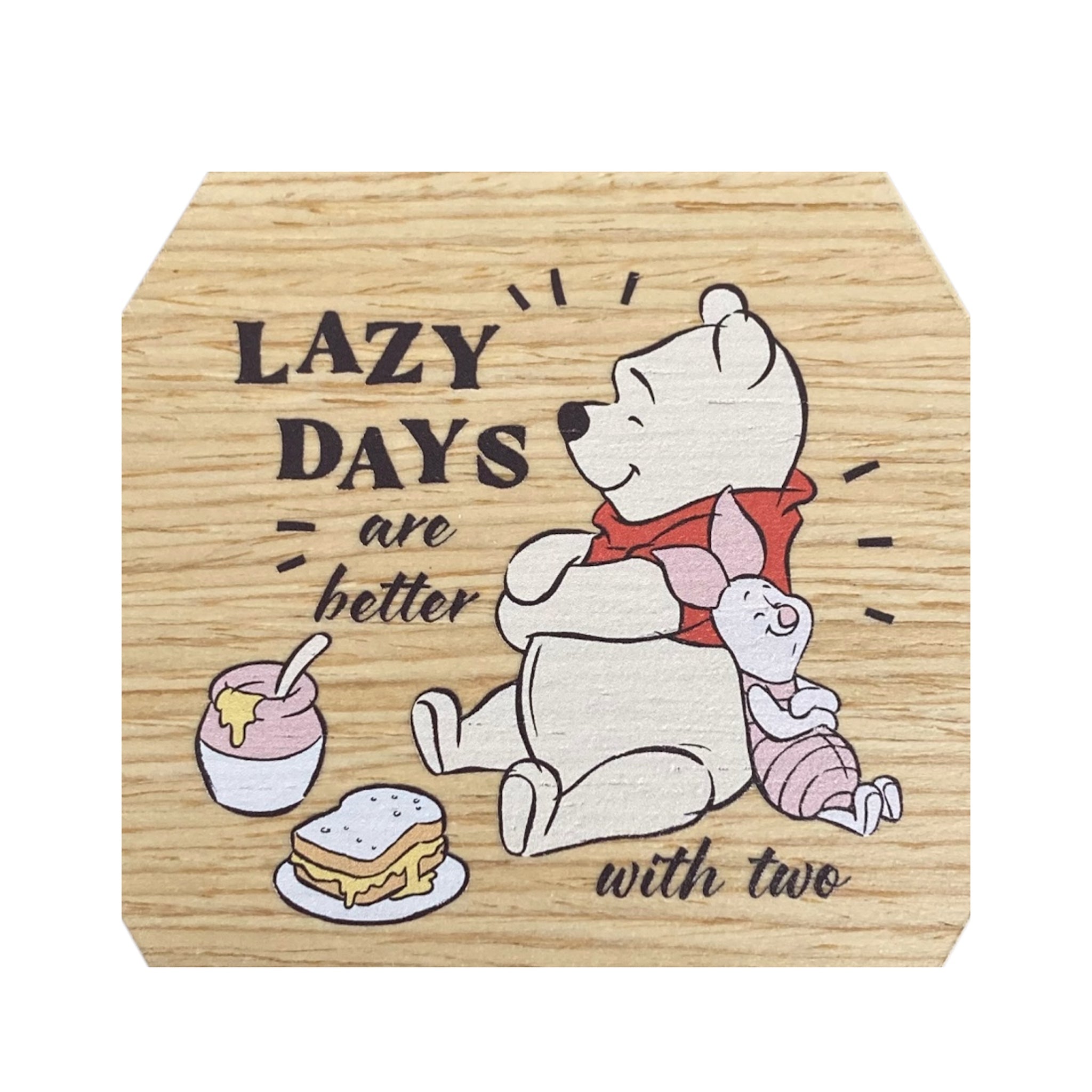 木製コースター LAZY DAYS くまのプーさん – ザッカニアWEBストア