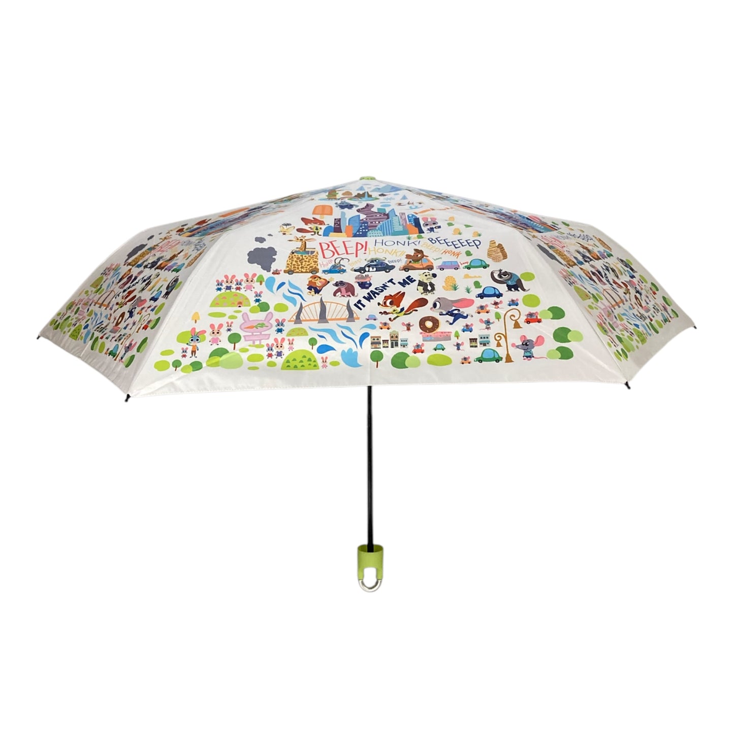 晴雨兼用カラビナ付き 折りたたみ傘　ズートピア