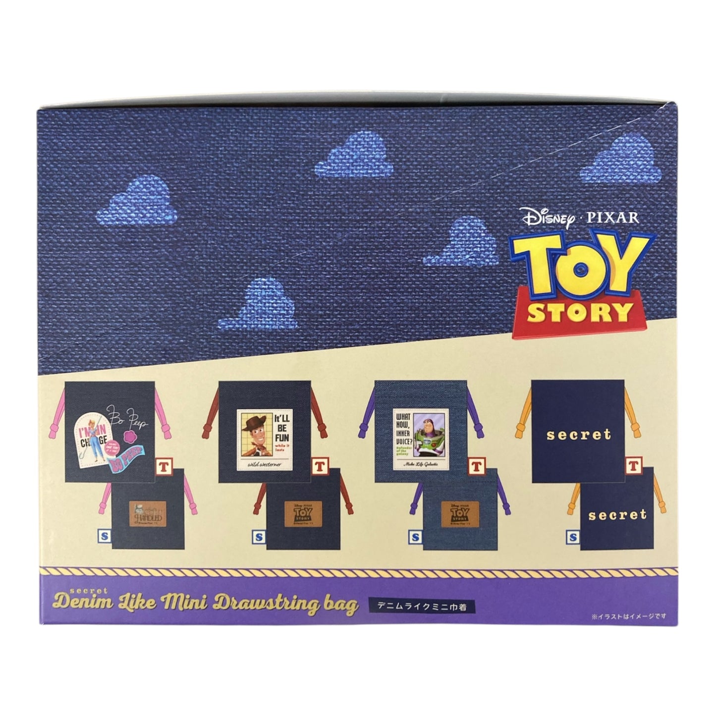 【BOX 8個入り】シークレットデニムライクミニ巾着　トイ・ストーリー