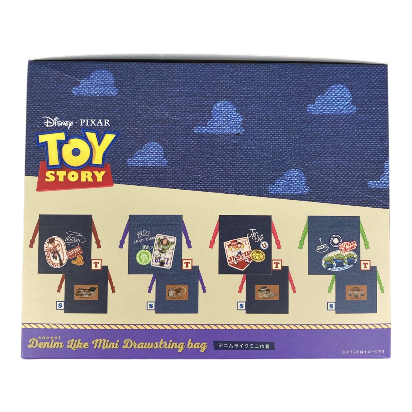 【BOX 8個入り】シークレットデニムライクミニ巾着　トイ・ストーリー