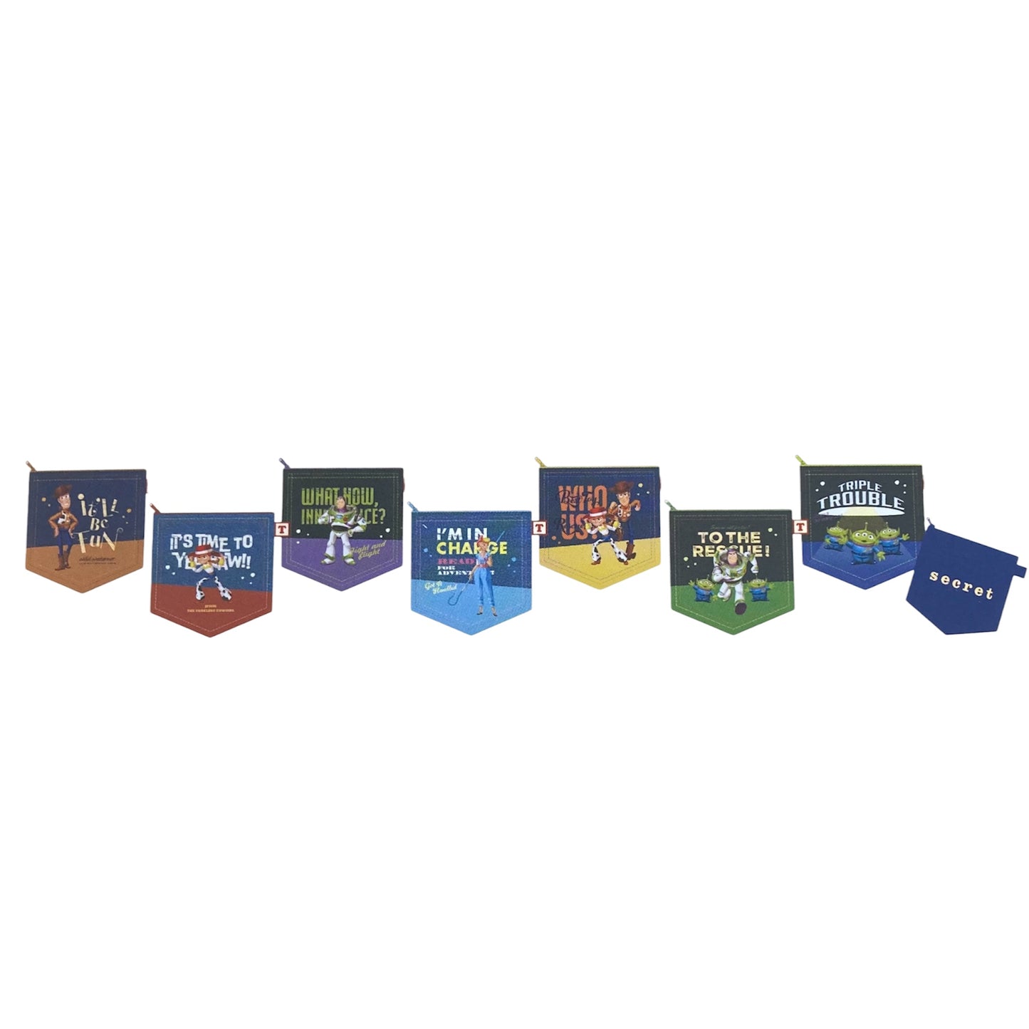 【単品】シークレットデニムライクポケットポーチ　トイ・ストーリー