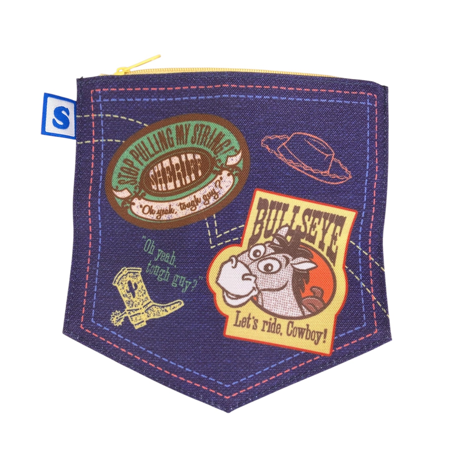 【見えてるブラインド商品】シークレットデニムライクポケットポーチ　ウッディ＆ジェシー