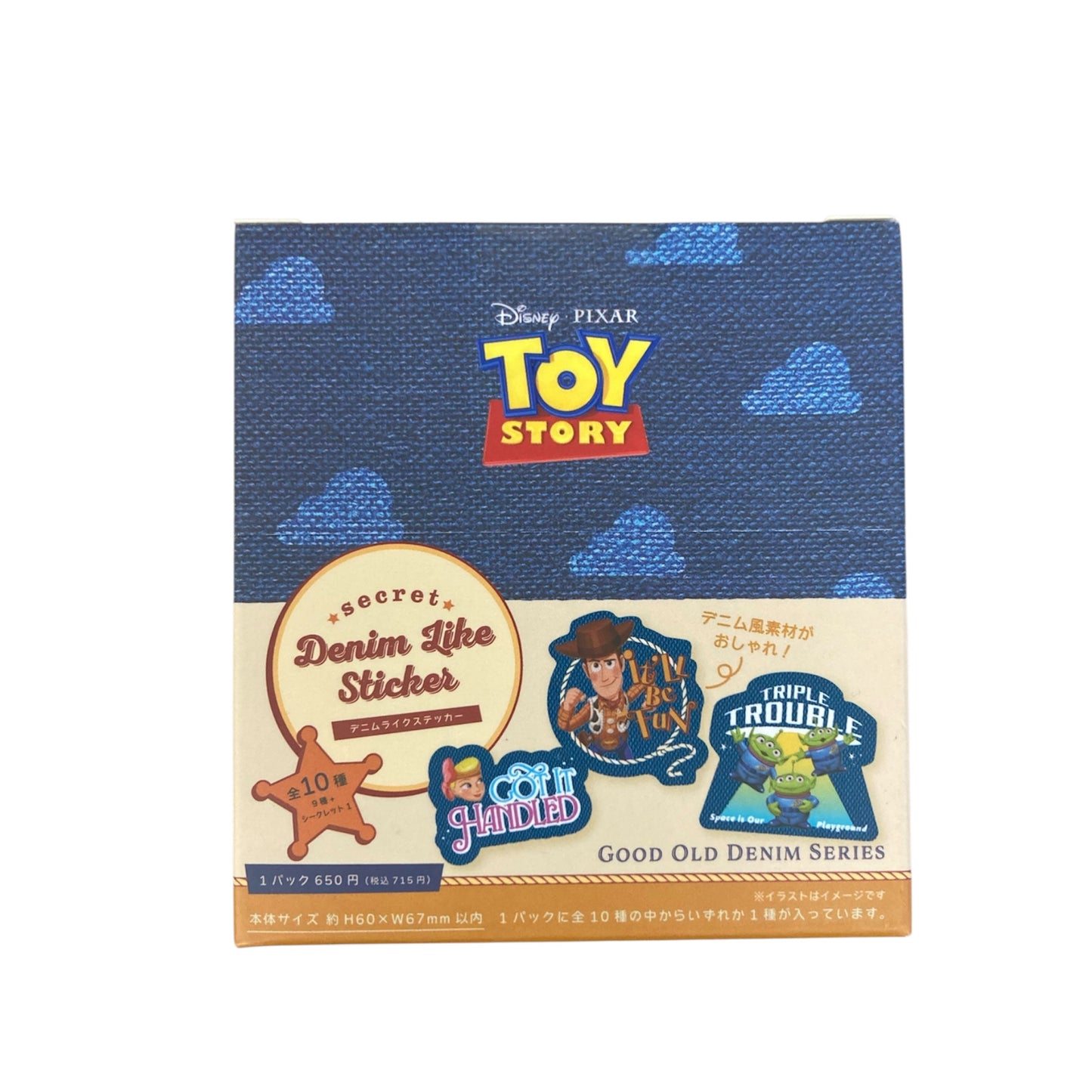 【1BOX 10個入り】シークレットデニムライクステッカー　トイ・ストーリー