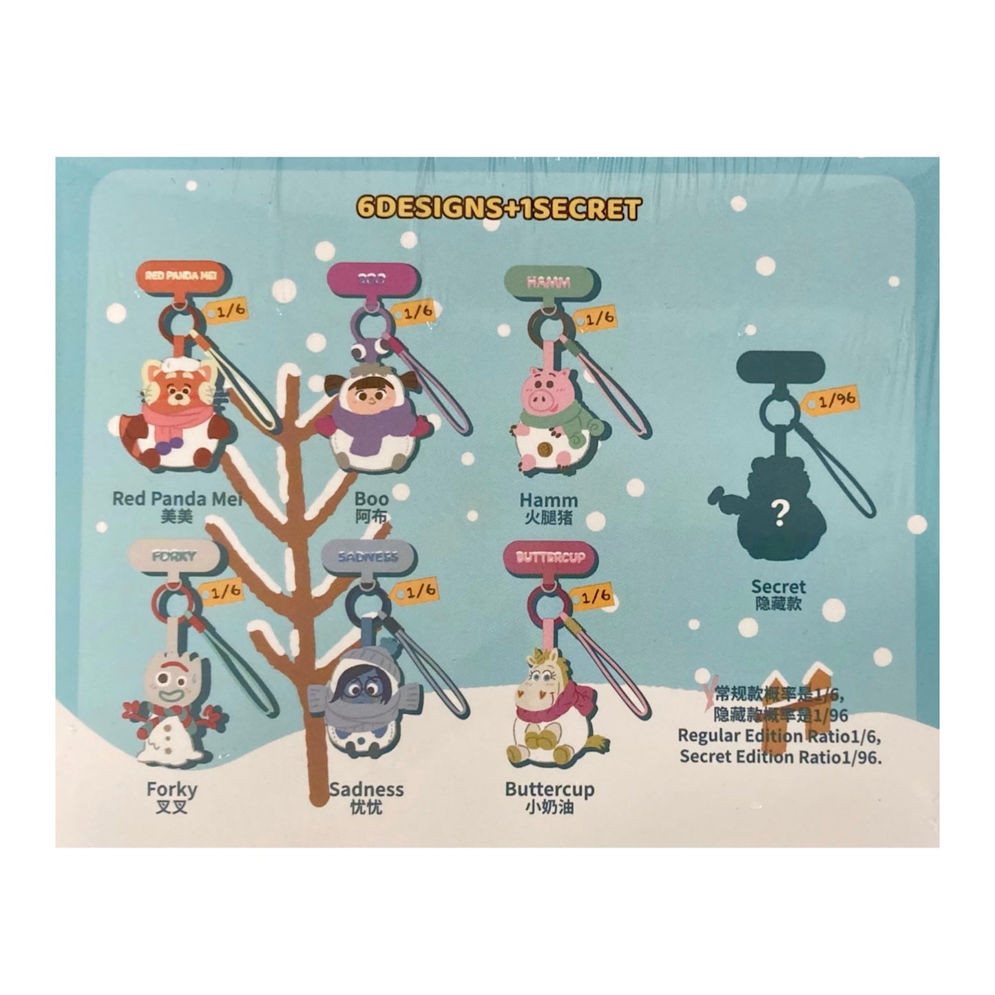 【BOX 6個入り】52TOYS　冬の雪小屋　スマホストラップ　ピクサー
